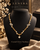 گردنبند کریستال و میوکی مدل Crystal Clover
