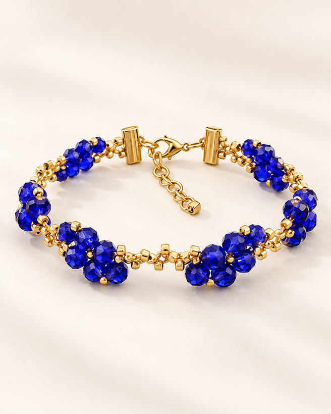 دستبند زنانه میوکی ژاپن و کریستال لونرا مدل میدنایت